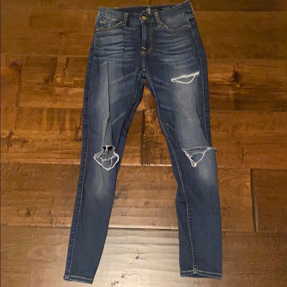 7 for all mankind skinny jeans size 24